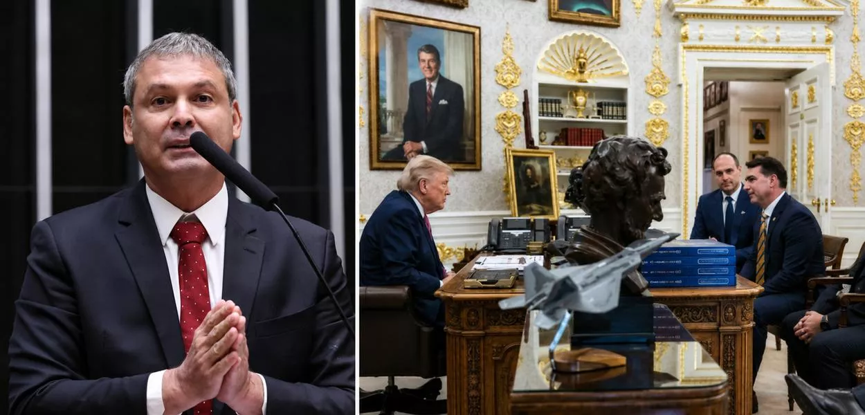 Lindbergh Farias, Donald Trump, Eduardo Bolsonaro e Flávio Bolsonaro 