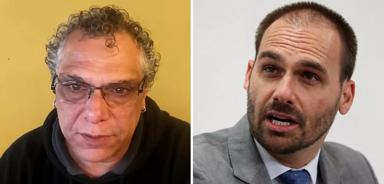 Reynaldo Aragon e Eduardo Bolsonaro