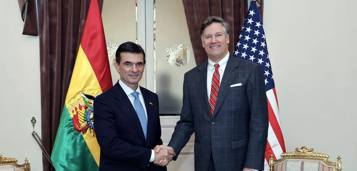 Rodrigo Paz e Christopher Landau