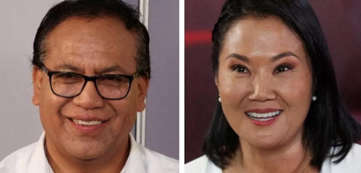Com mais de 95% das urnas apuradas, vantagem de Sánchez sobre Keiko Fujimori diminui