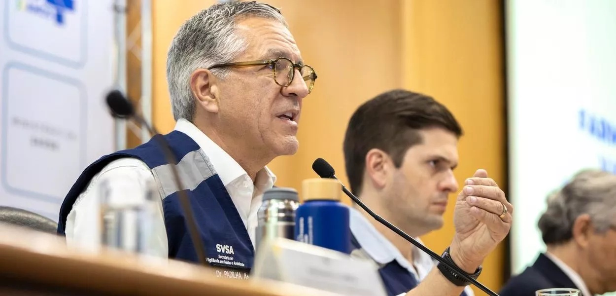 08.06.2026 - Brasilia (DF) - Ministro da Saúde, Alexandre Padilha durante Coletiva para Imprensa “Farmacovigilância da Vacina da Dengue Produzida pelo Butantan