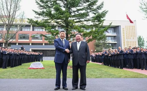 Xi Jinping e Kim Jong Un