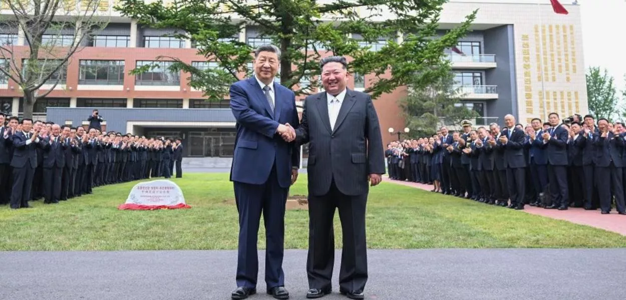 Xi Jinping e Kim Jong Un