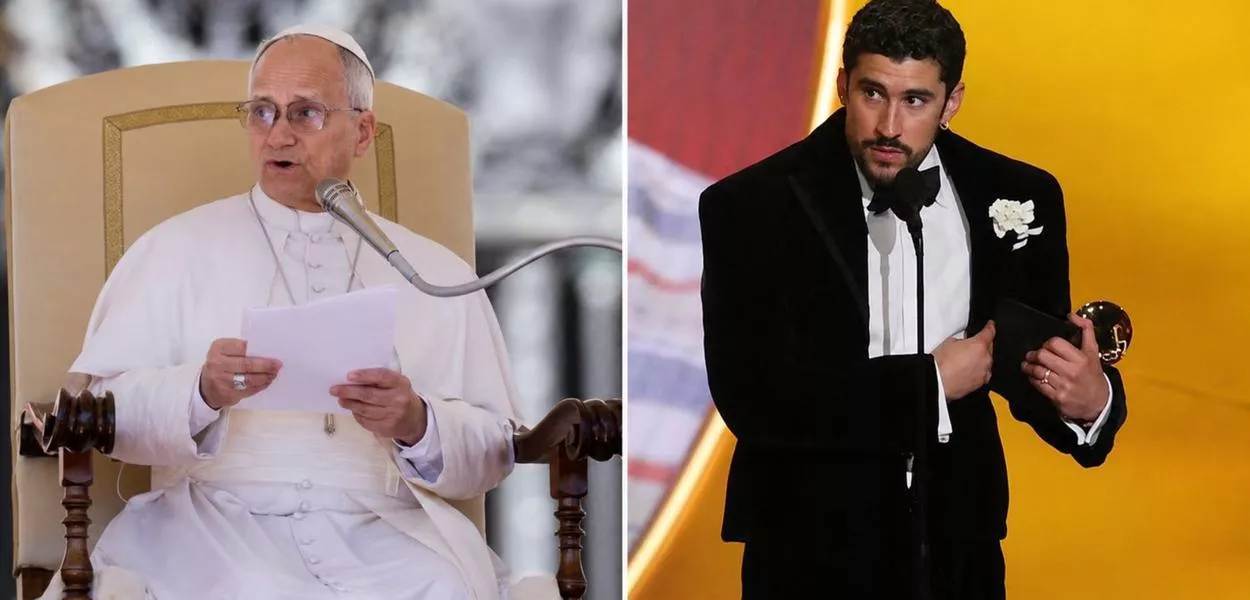 Papa Leão XIV e  Bad Bunny