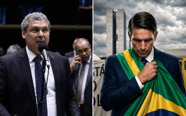 Lindbergh Farias e Jim Caviezel, ator que interpreta Jair Bolsonaro no filme Dark Horse