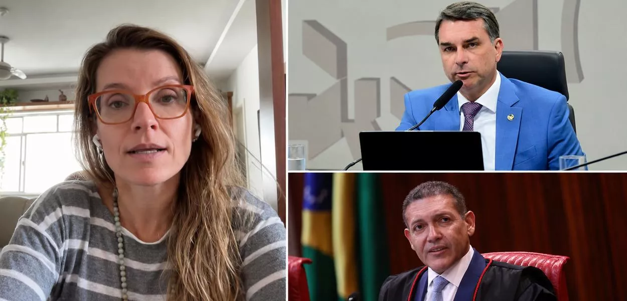 Mayra Goulart, Flávio Bolsonaro e Kassio Nunes Marques