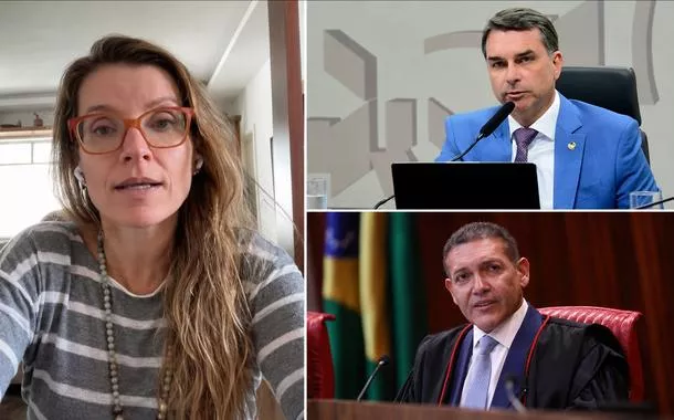 Mayra Goulart, Flávio Bolsonaro e Kassio Nunes Marques