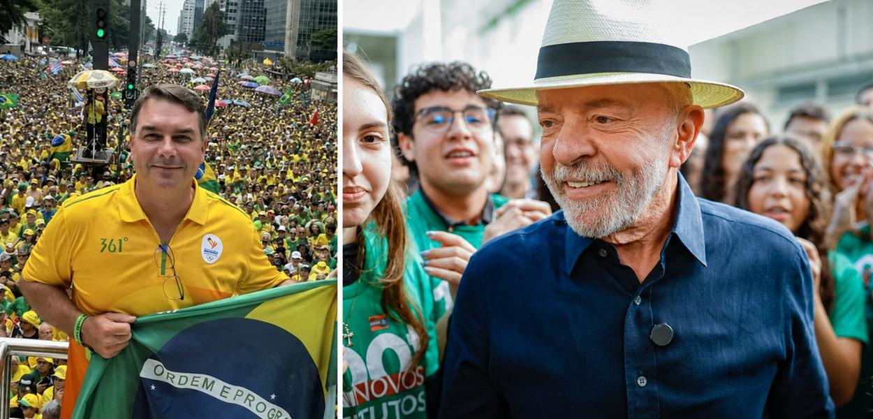 Flávio Bolsonaro diz que recebeu “missão” do pai e usurpa slogan associado a Lula