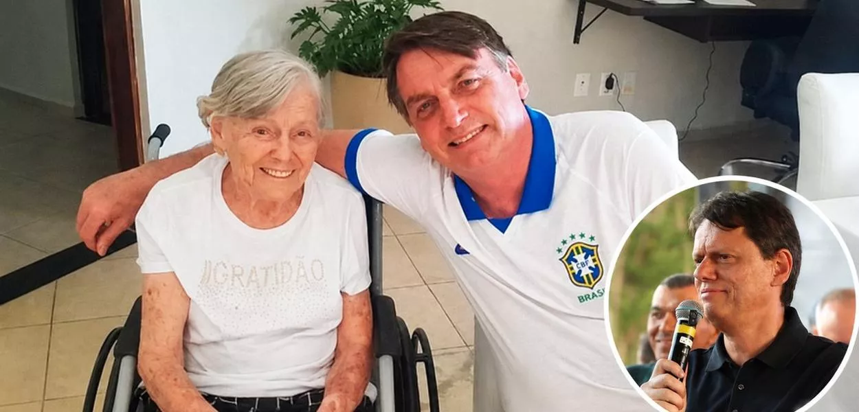 Olinda Bolsonaro, Jair Bolsonaro e Tarcísio de Freitas