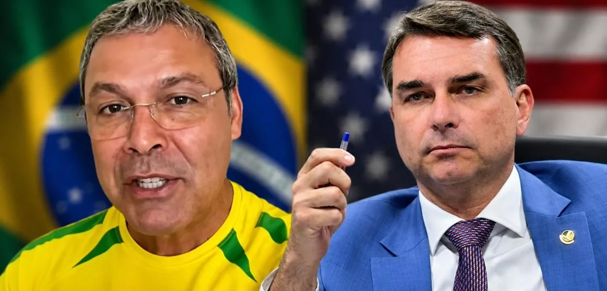 Lindbergh Farias e Flávio Bolsonaro 