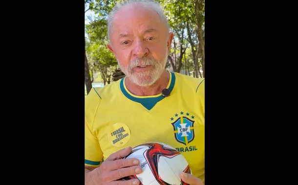 Em dia de jogo da Seleção Brasileira, Lula manda recado aos jogadores: 'joguem com alma' (vídeo)