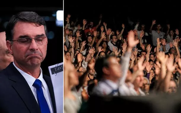 Desgastado, Flávio Bolsonaro já é visto como um "falso evangélico"