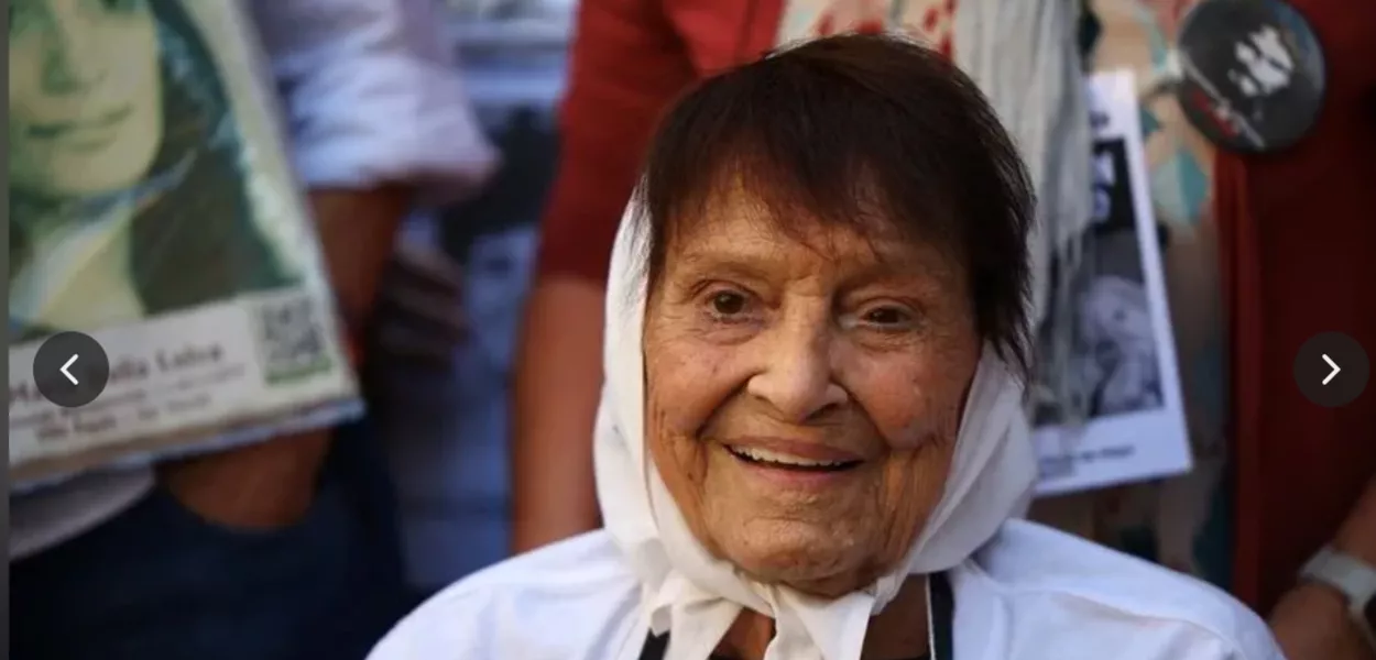 Taty Almeida., líder das Mães da Praça de Maio