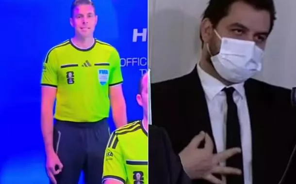 Árbitro da Copa fez o mesmo gesto supremacista que levou ex-assessor de Bolsonaro a ser condenado