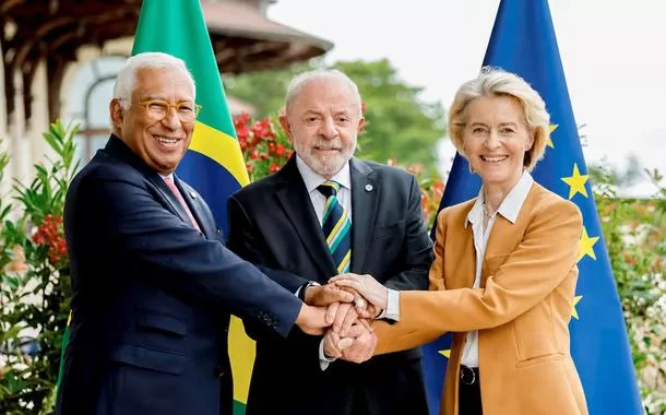 Lula com com líder da União Europeia e presidente da Comissão Europeia