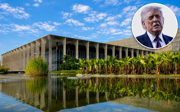 Palácio do Itamaraty e Donald Trump