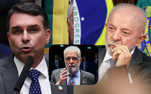 Flávio Bolsonaro, Jaques Wagner e Lula