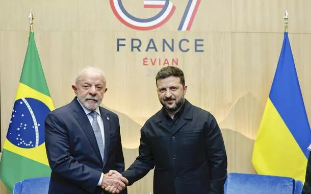 Luiz Inácio Lula da Silva e Volodymyr Zelensky