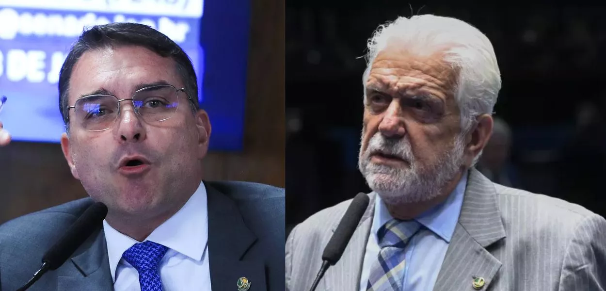 Flávio Bolsonaro e Jaques Wagner