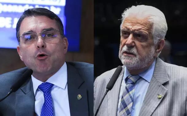 Flávio Bolsonaro e Jaques Wagner 