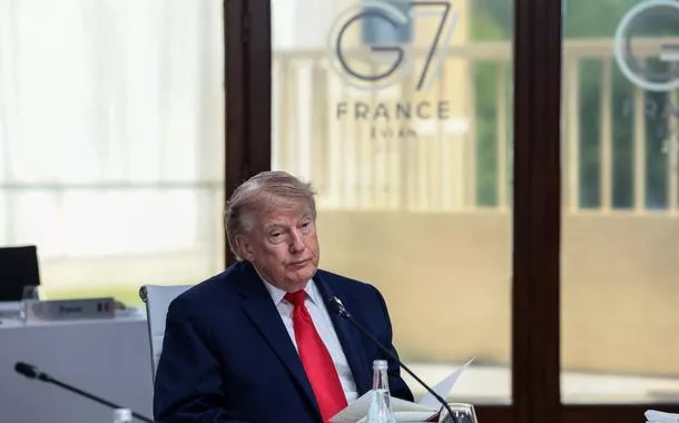 O presidente dos Estados Unidos, Donald Trump, no G7, em 16 de junho de 2026    