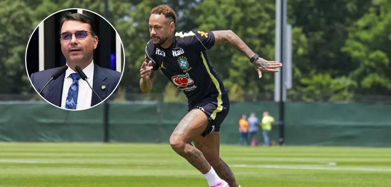 Flávio Bolsonaro defende Neymar após piada de Lula: "é craque"