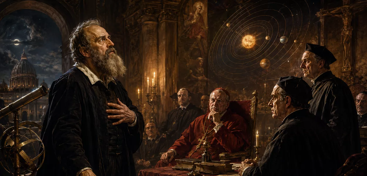 Galileu Galilei enfrenta a Inquisição