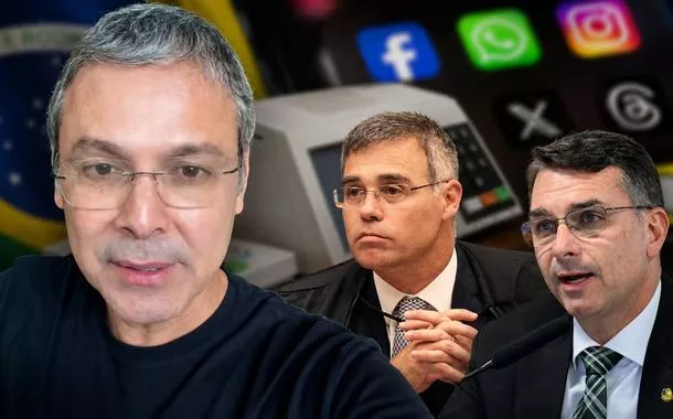 Lindbergh Farias, André Mendonça, Flávio Bolsonaro, urna eletrônica e redes sociais