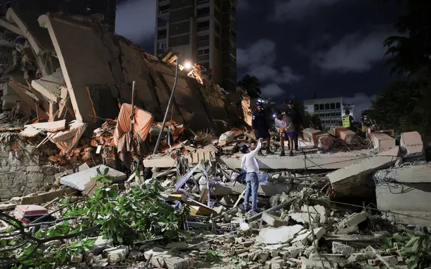Cena do terremoto na Venezuela