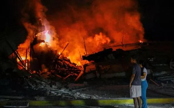 Destruição causada por terremotos na Venezuela