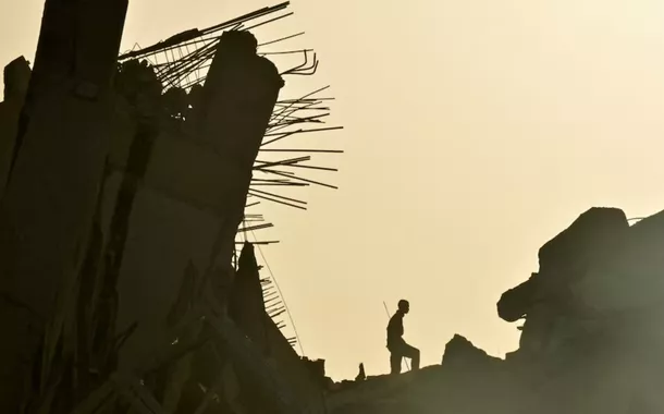 Escombros deixados por terremotos na Venezuela