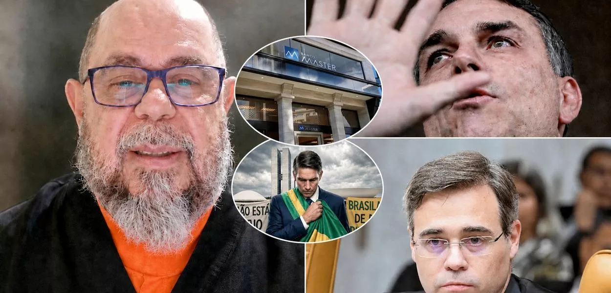 Roberto Tardelli, André Mendonça, Flávio Bolsonaro, Banco Master e o ator Jim Caviezel interpretando Jair Bolsonaro no filme Dark Horse