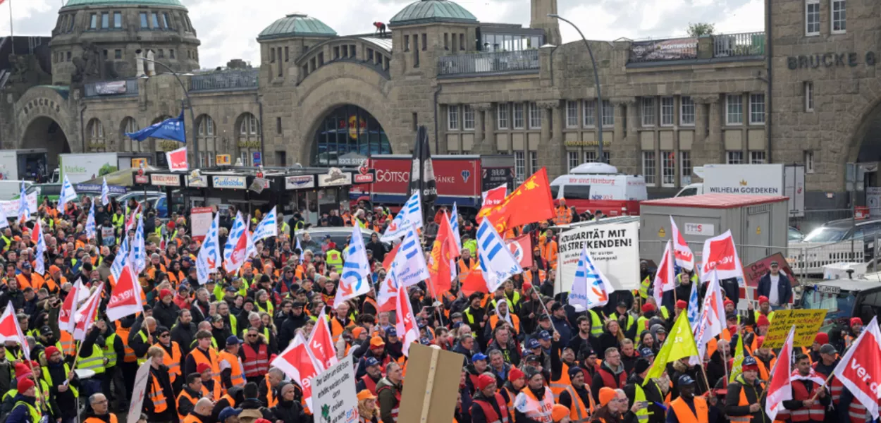 Greve em Hamburgo, Alemanha(2023)