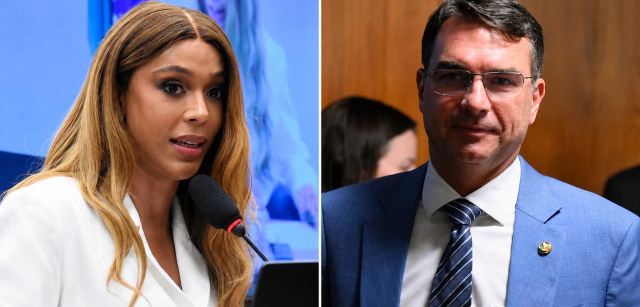 ‘Flávio Bolsonaro ganha R$ 46 mil mesmo sem comparecer ao Senado’, critica Erika Hilton