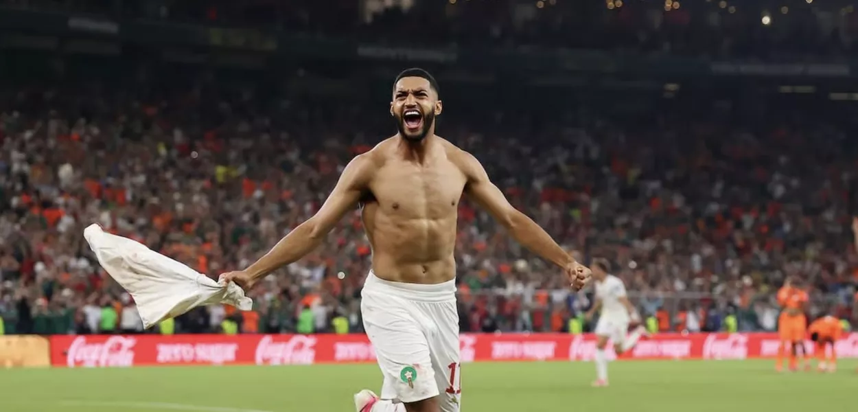 Craque marroquino celebra a vitória